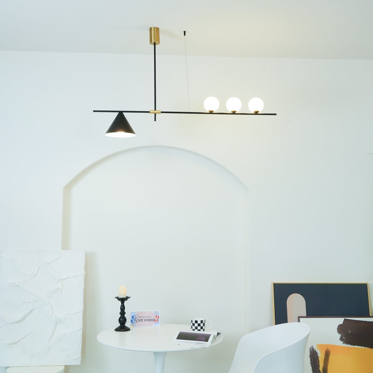 Tahls Contemporary Suspension Light-Neutral Decor