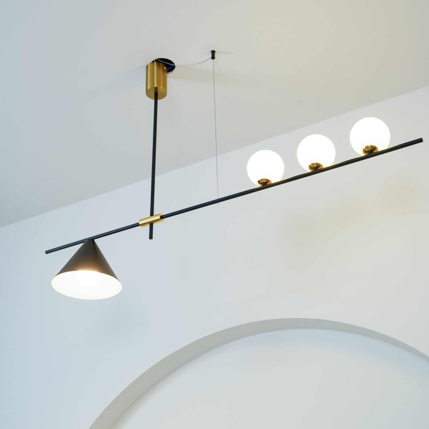 Tahls Contemporary Suspension Light-Neutral Decor
