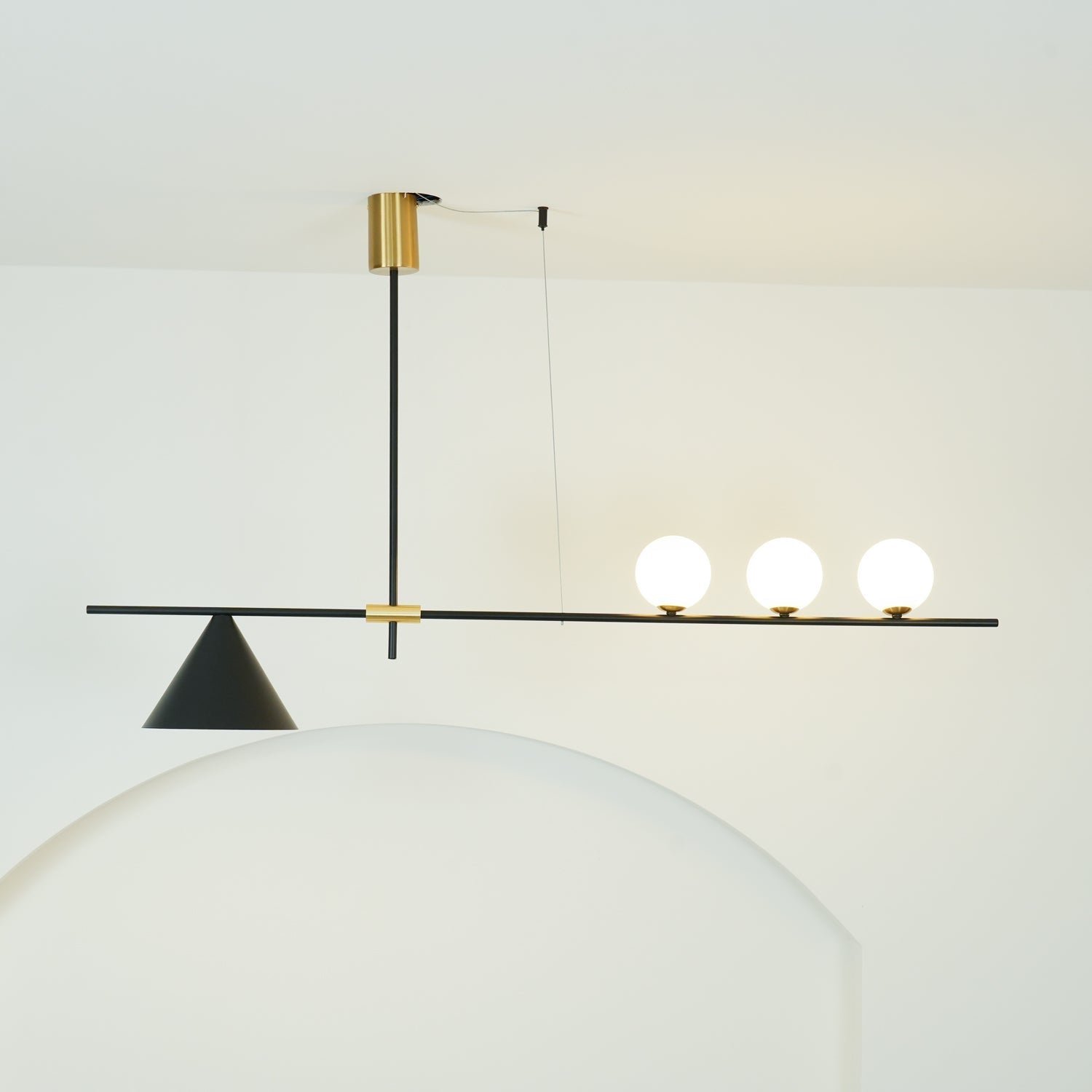 Tahls Contemporary Suspension Light-Neutral Decor