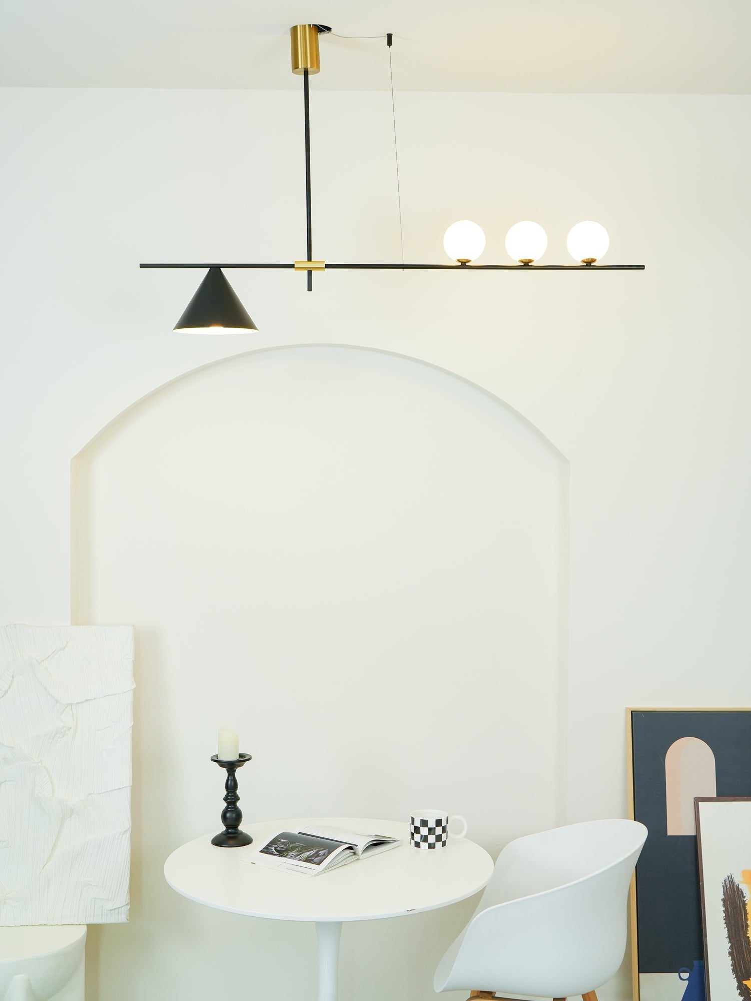 Tahls Contemporary Suspension Light-Neutral Decor