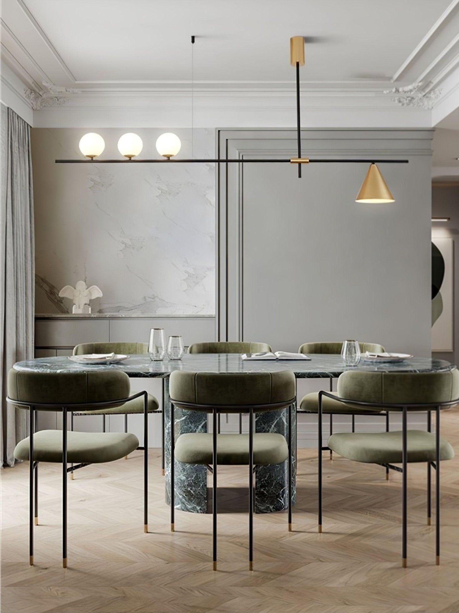 Tahls Contemporary Suspension Light-Neutral Decor