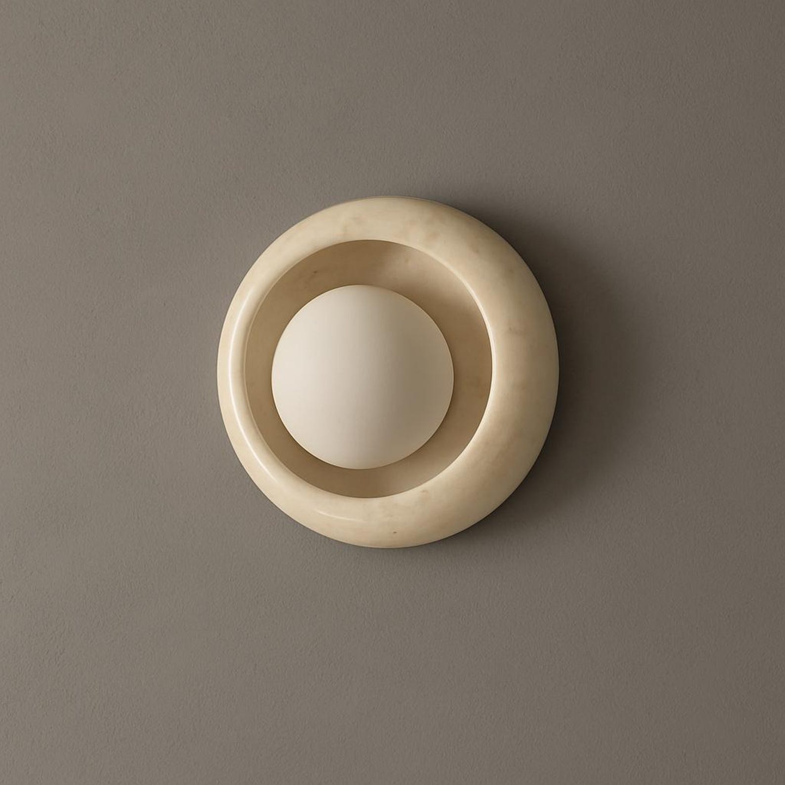 Dimensional diagram of the Eclipse Marble Wall Sconce.