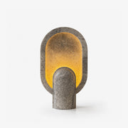 Eclipse Travertine Table Lamp-Neutral Decor