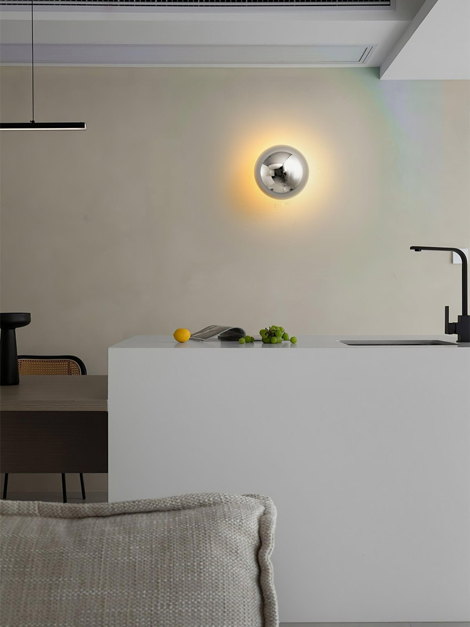 Virixy Modern Minimalist Sphere Sconce Wall Lamp-Neutral Decor