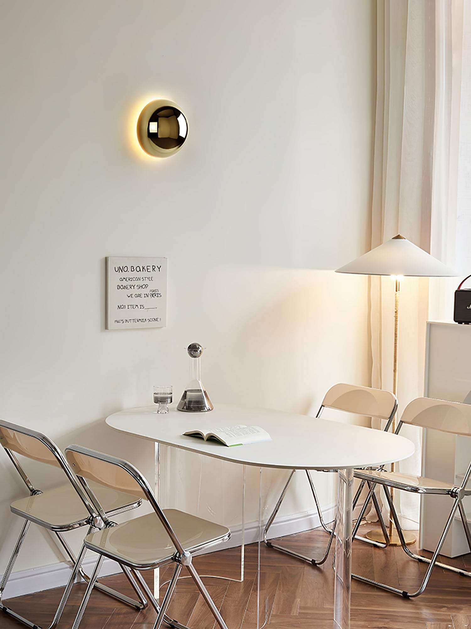 Virixy Modern Minimalist Sphere Sconce Wall Lamp-Neutral Decor