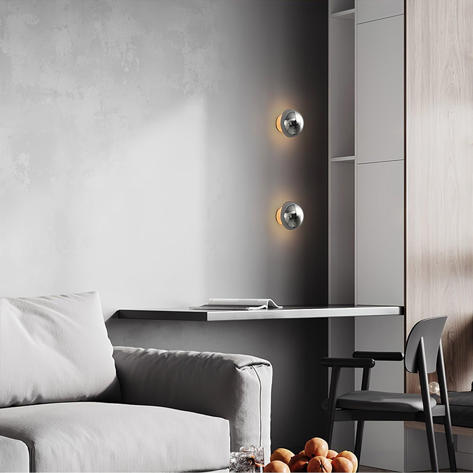 Virixy Modern Minimalist Sphere Sconce Wall Lamp-Neutral Decor