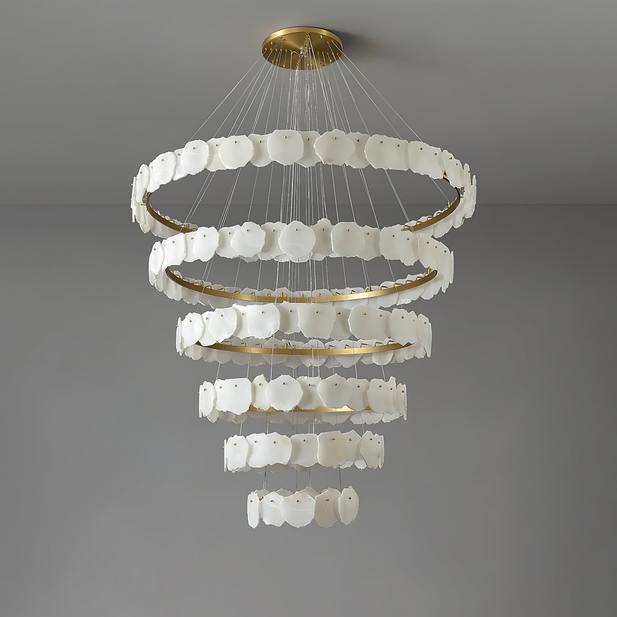 Selene Luxury Alabaster Chandelier-Neutral Decor