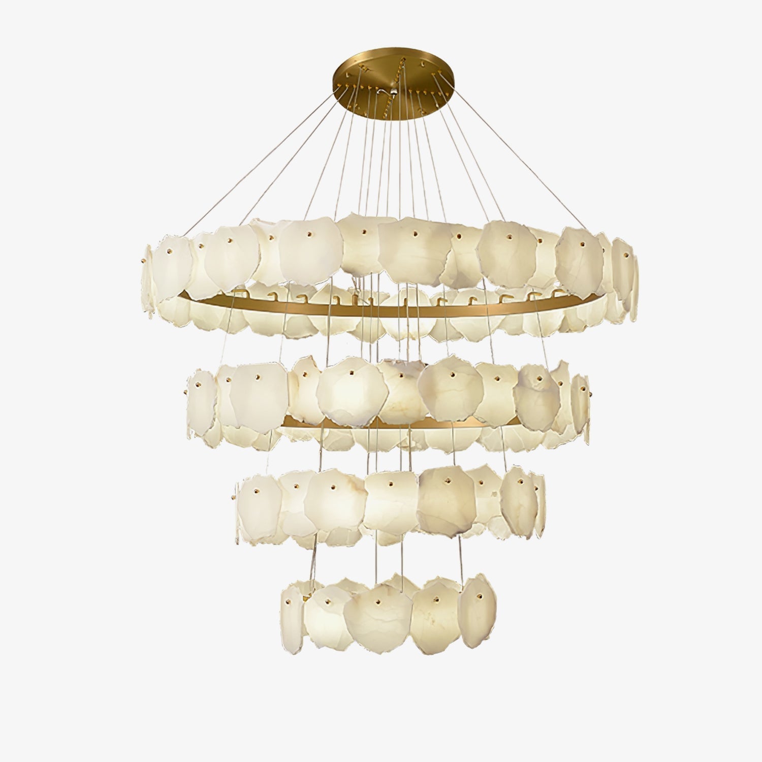 Selene Luxury Alabaster Chandelier-Neutral Decor