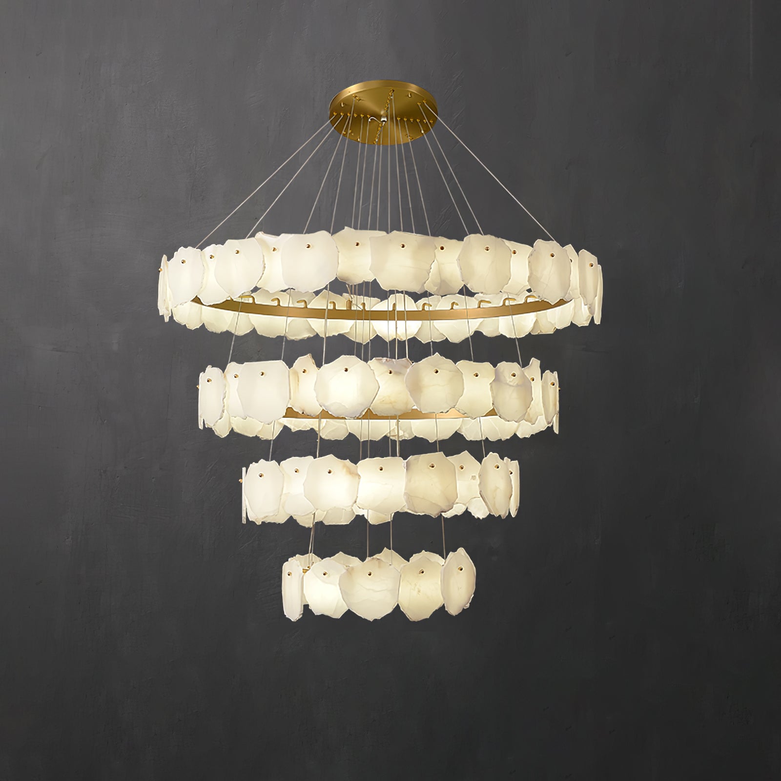 Selene Luxury Alabaster Chandelier-Neutral Decor