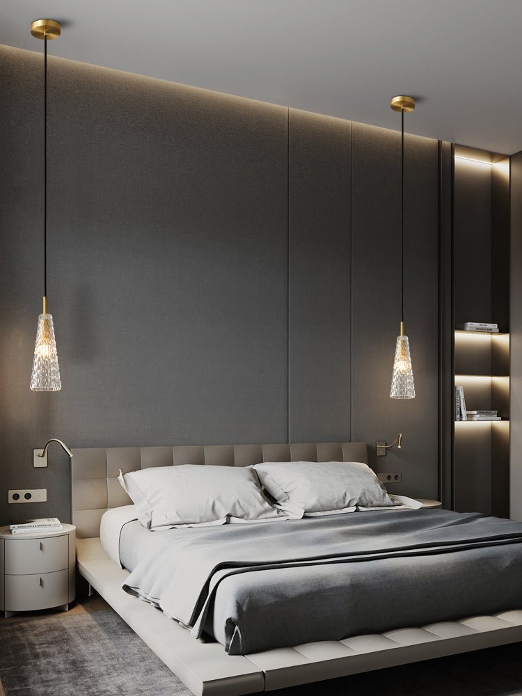 Lustra Pendant Lamp Clear Shade Crystal-Neutral Decor