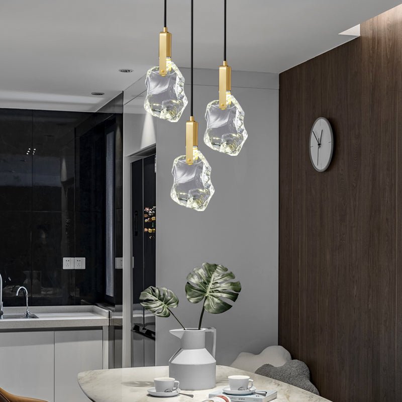 Lustra Pendant Lamp Clear Shade Crystal-Neutral Decor
