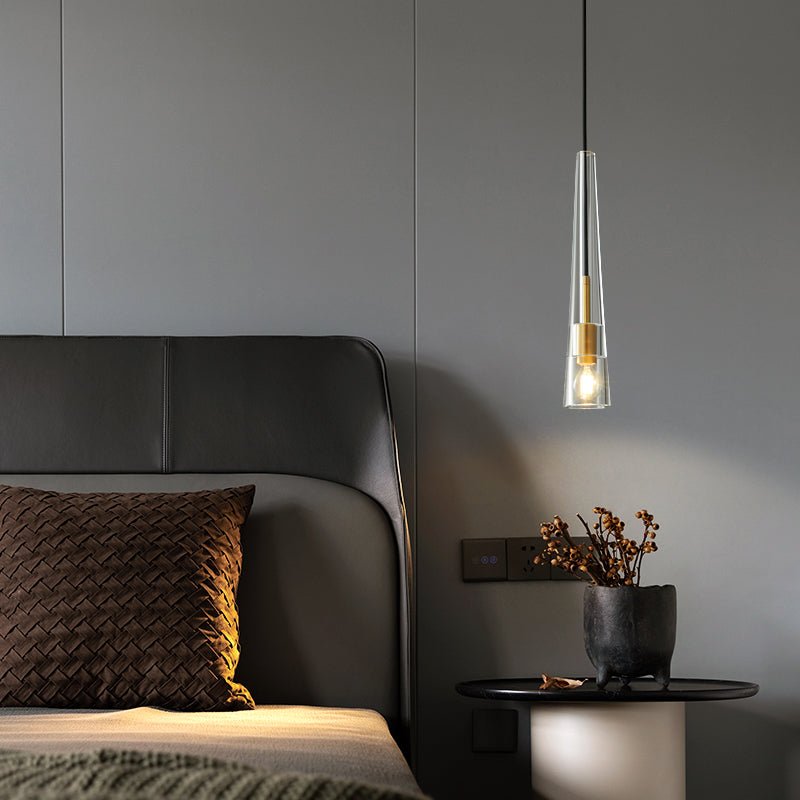 Lustra Pendant Lamp Clear Shade Crystal-Neutral Decor