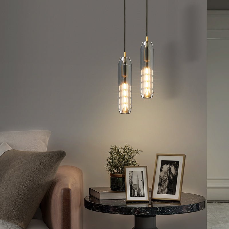 Lustra Pendant Lamp Clear Shade Crystal-Neutral Decor