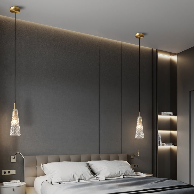 Lustra Pendant Lamp Clear Shade Crystal-Neutral Decor