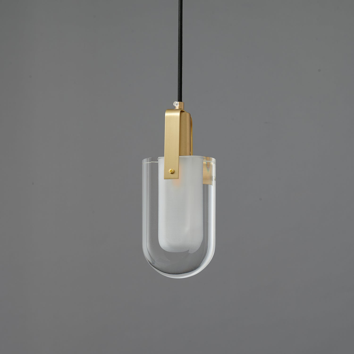Lustra Pendant Lamp Clear Shade Crystal-Neutral Decor