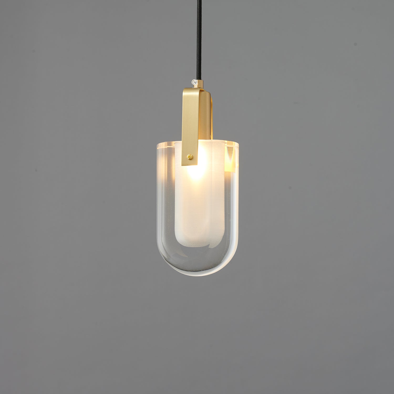 Lustra Pendant Lamp Clear Shade Crystal-Neutral Decor
