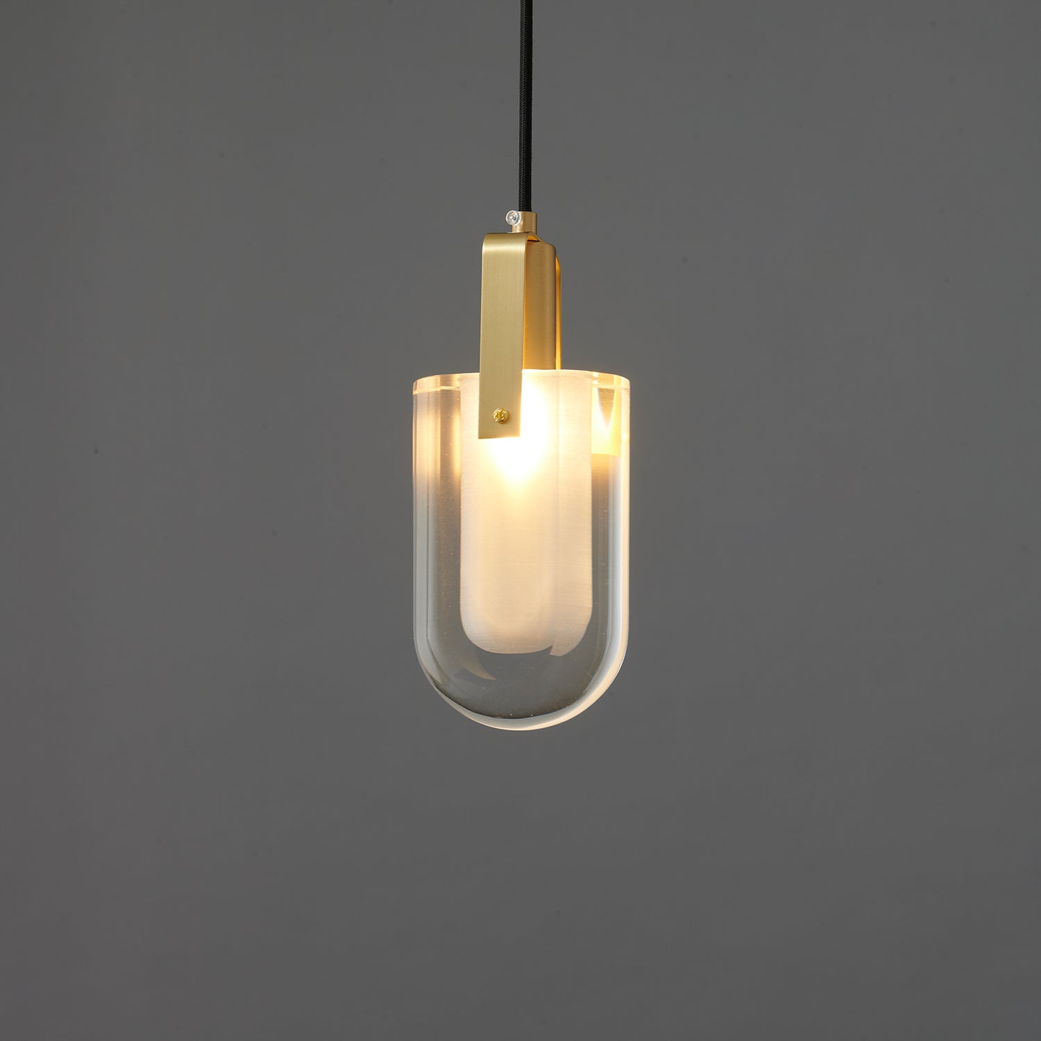Lustra Pendant Lamp Clear Shade Crystal-Neutral Decor