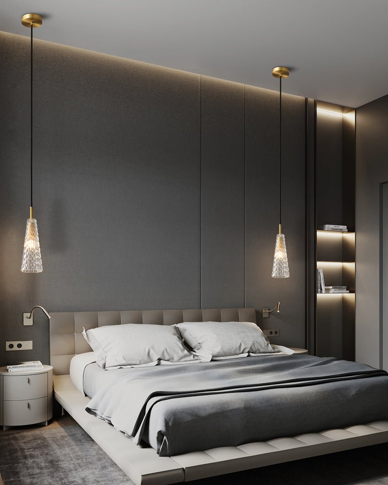 Lustra Pendant Lamp Clear Shade Crystal-Neutral Decor