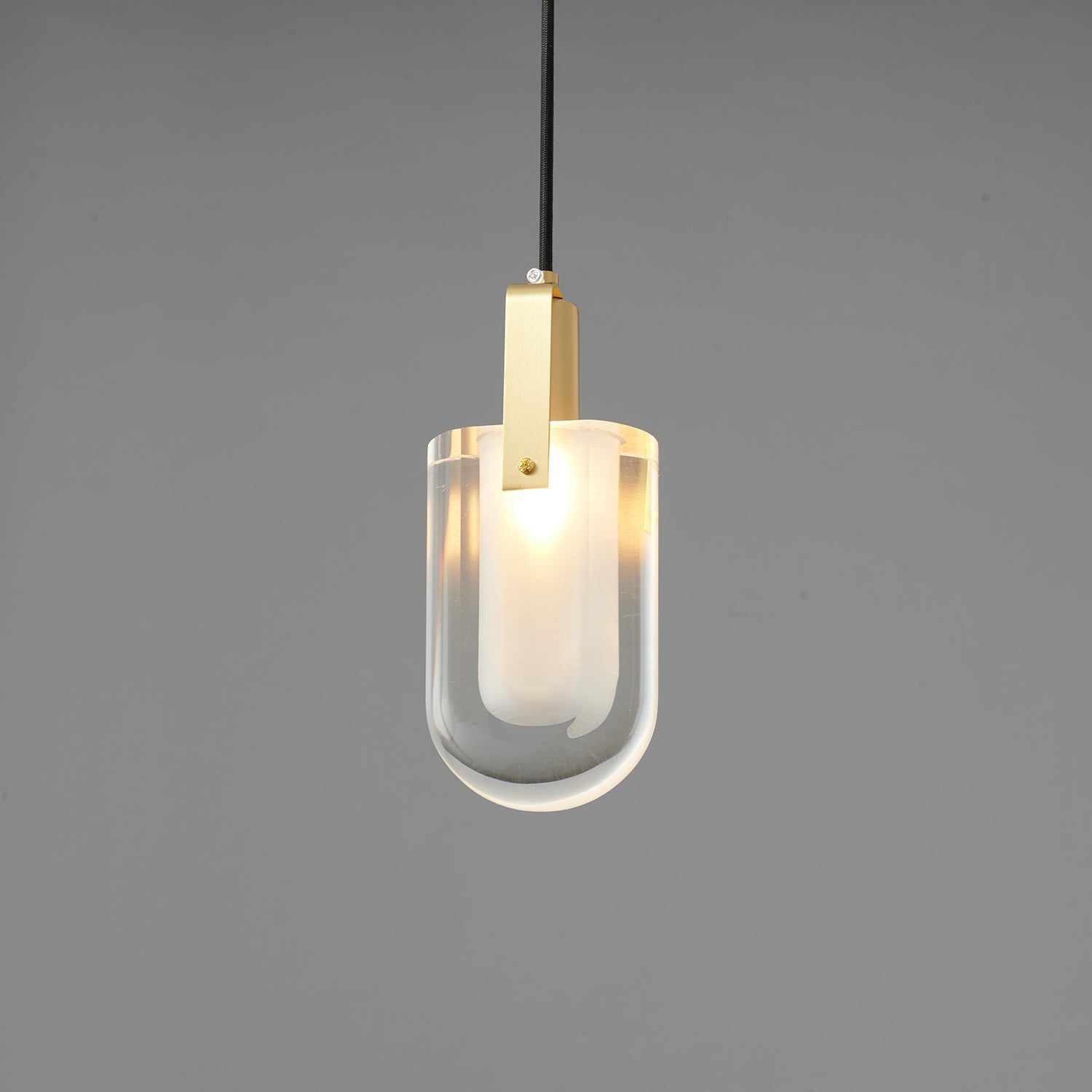 Lustra Pendant Lamp Clear Shade Crystal-Neutral Decor