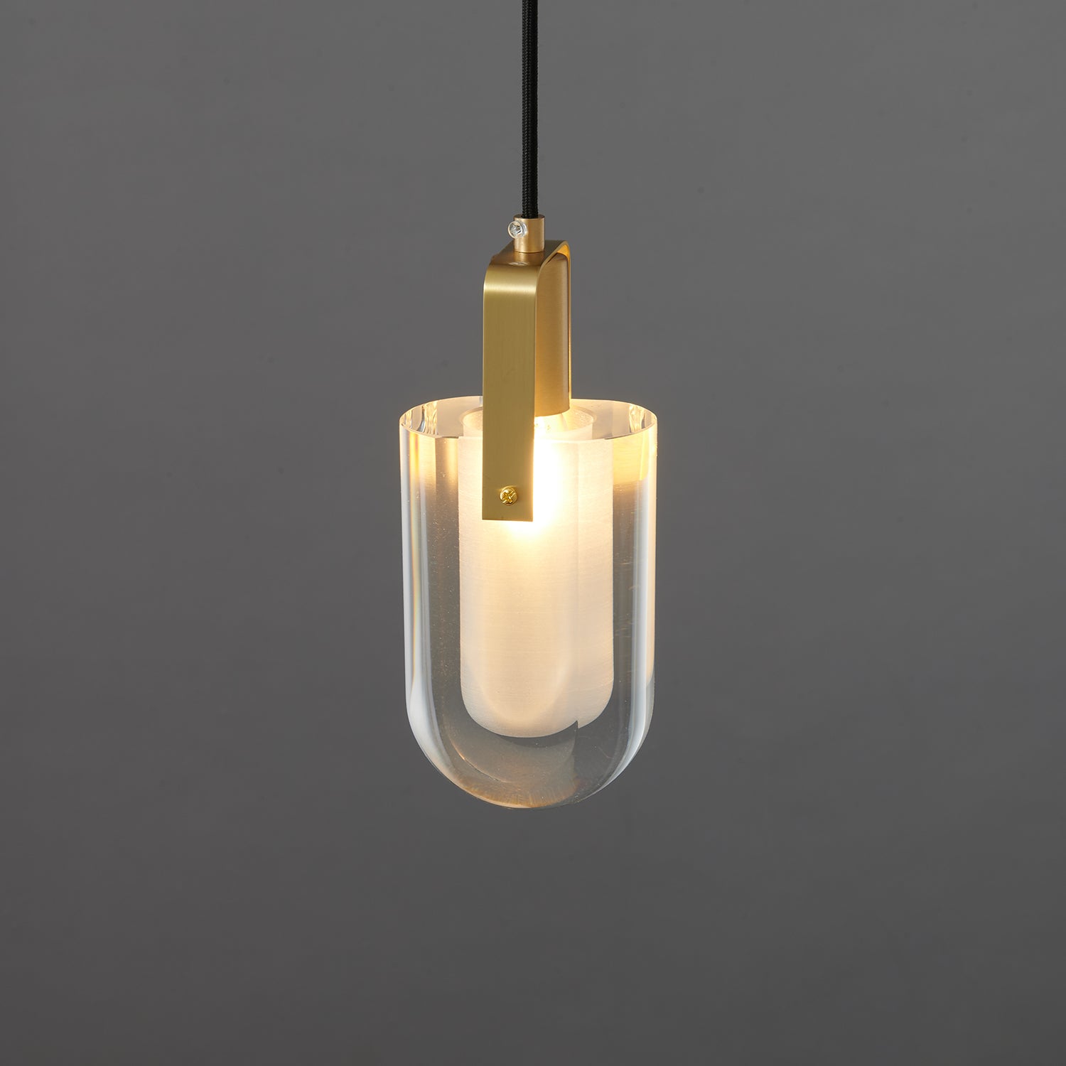 Lustra Pendant Lamp Clear Shade Crystal-Neutral Decor