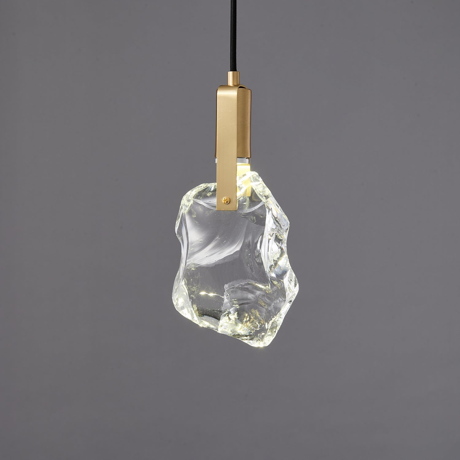 Lustra Pendant Lamp Clear Shade Crystal-Neutral Decor