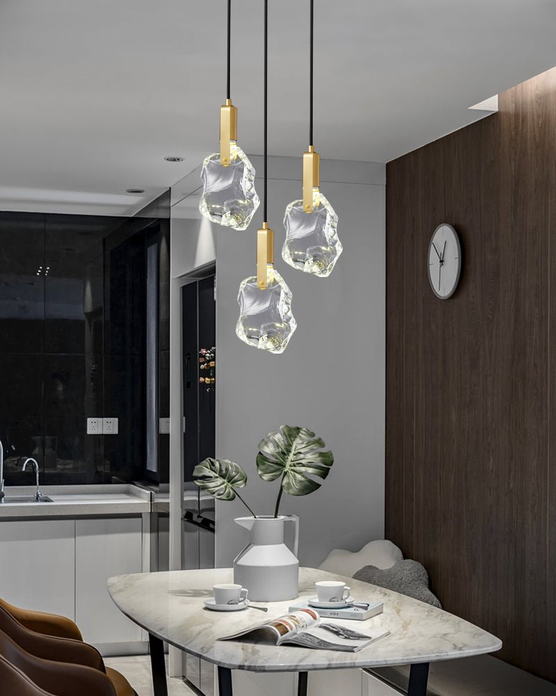 Lustra Pendant Lamp Clear Shade Crystal-Neutral Decor