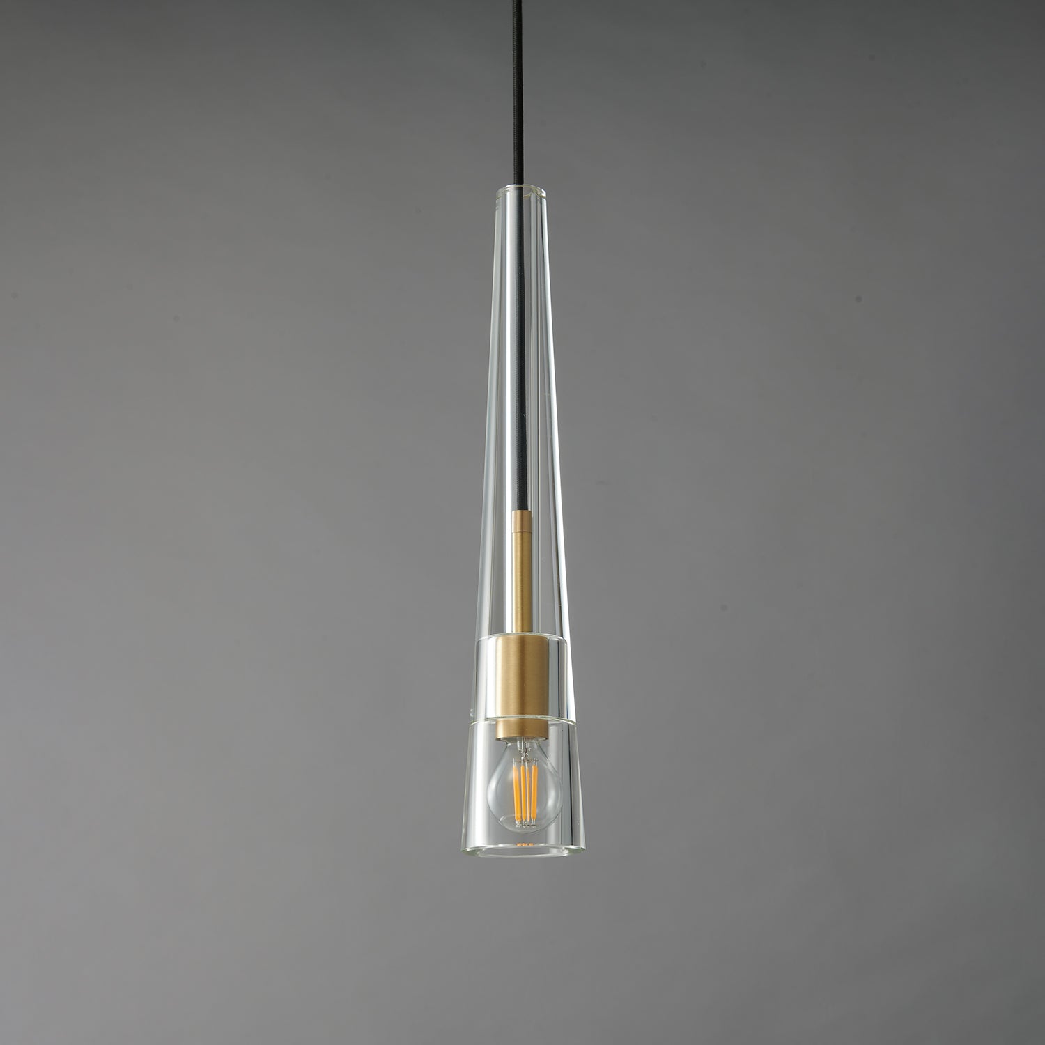 Lustra Pendant Lamp Clear Shade Crystal-Neutral Decor