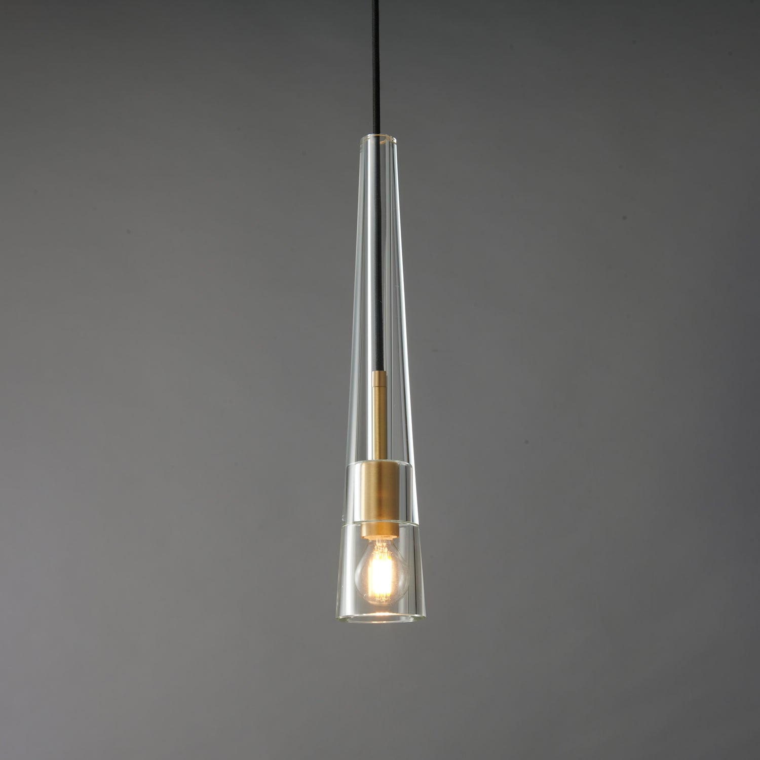 Lustra Pendant Lamp Clear Shade Crystal-Neutral Decor