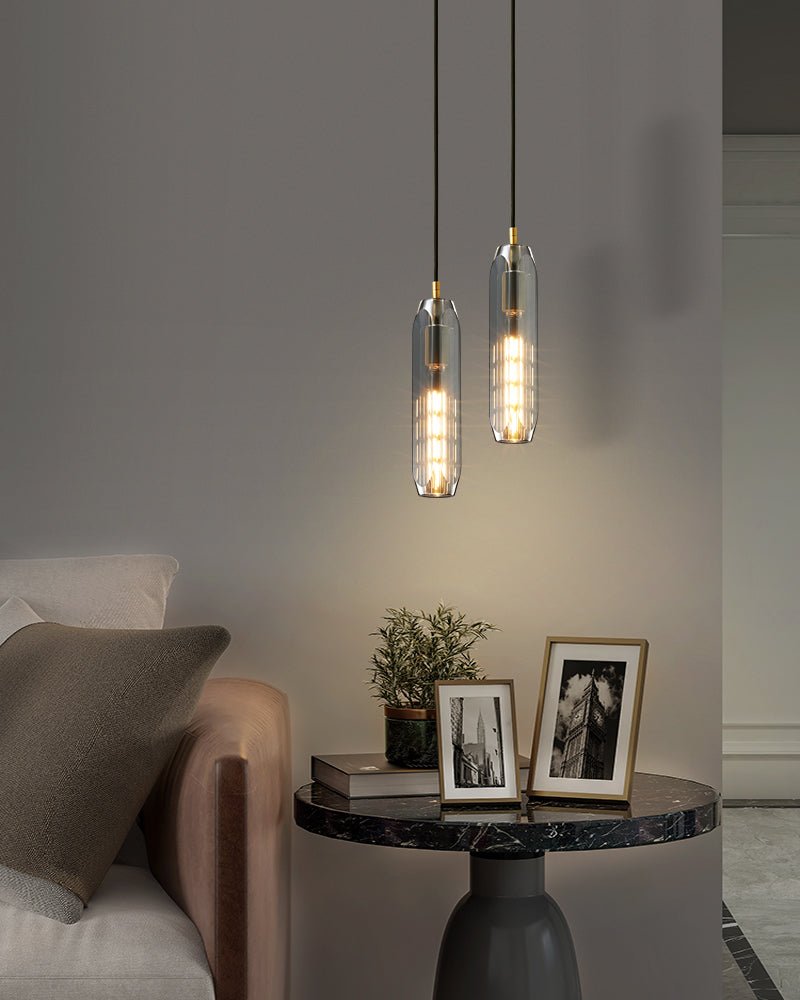 Lustra Pendant Lamp Clear Shade Crystal-Neutral Decor