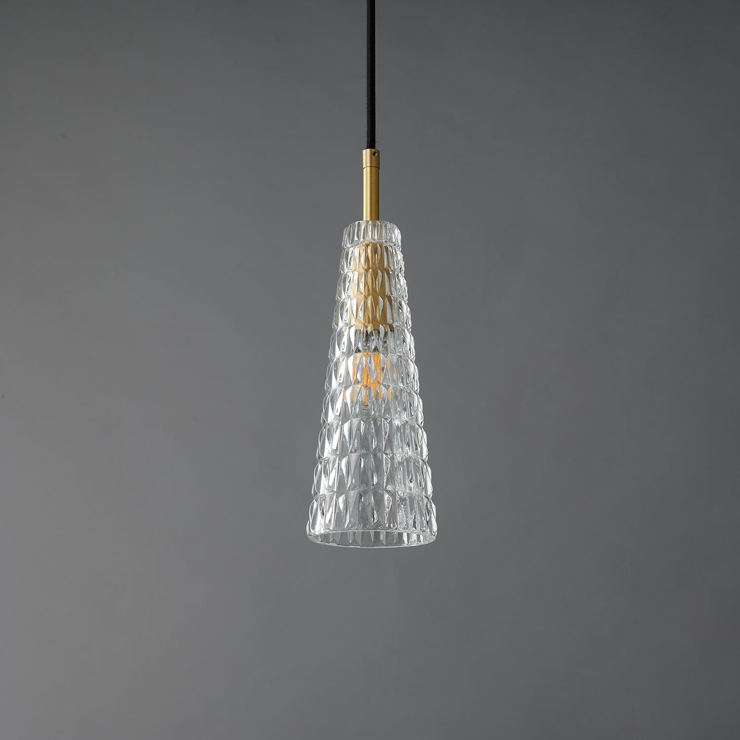 Lustra Pendant Lamp Clear Shade Crystal-Neutral Decor