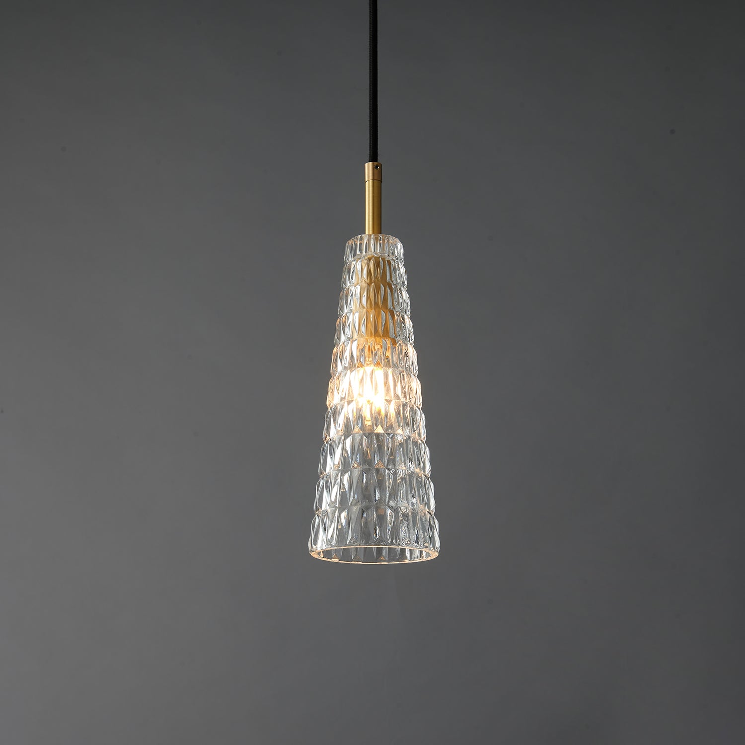 Lustra Pendant Lamp Clear Shade Crystal-Neutral Decor