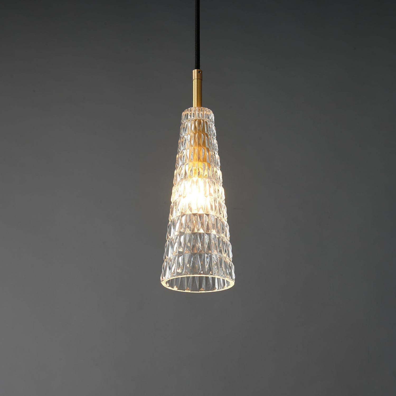 Lustra Pendant Lamp Clear Shade Crystal-Neutral Decor