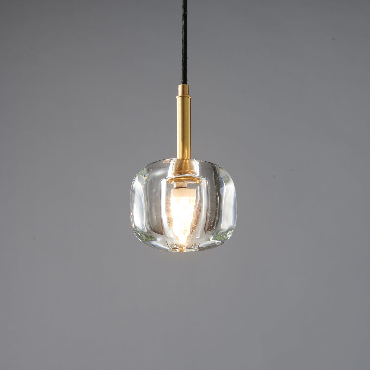 Lustra Pendant Lamp Clear Shade Crystal-Neutral Decor
