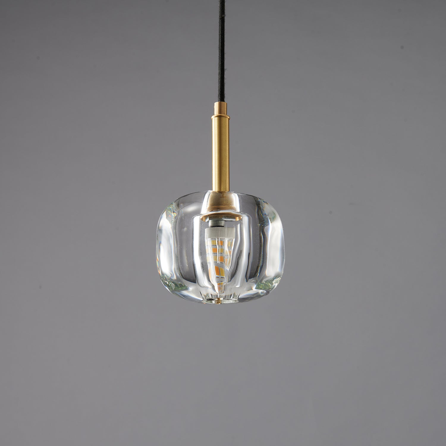 Lustra Pendant Lamp Clear Shade Crystal-Neutral Decor