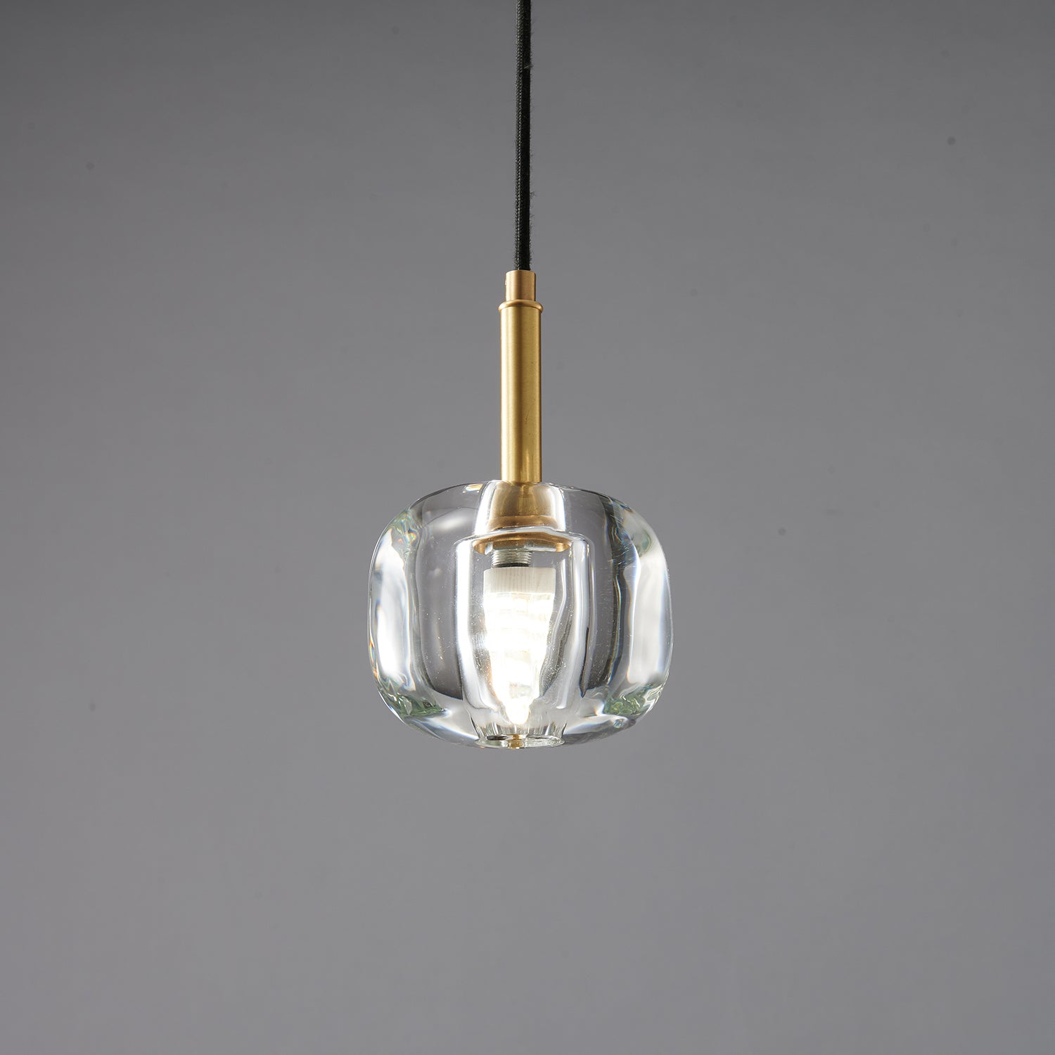 Lustra Pendant Lamp Clear Shade Crystal-Neutral Decor