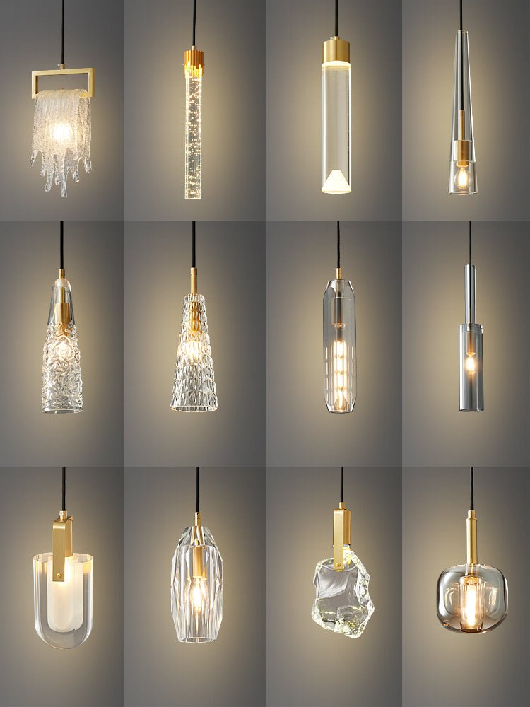 Lustra Pendant Lamp Clear Shade Crystal-Neutral Decor