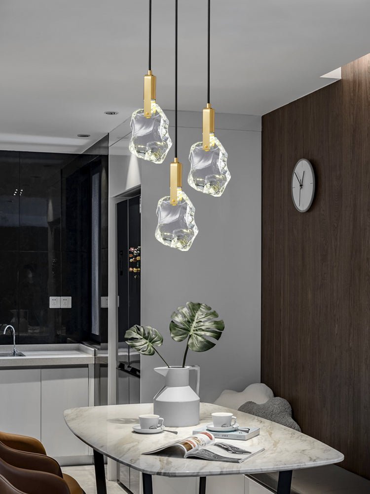 Lustra Pendant Lamp Clear Shade Crystal-Neutral Decor