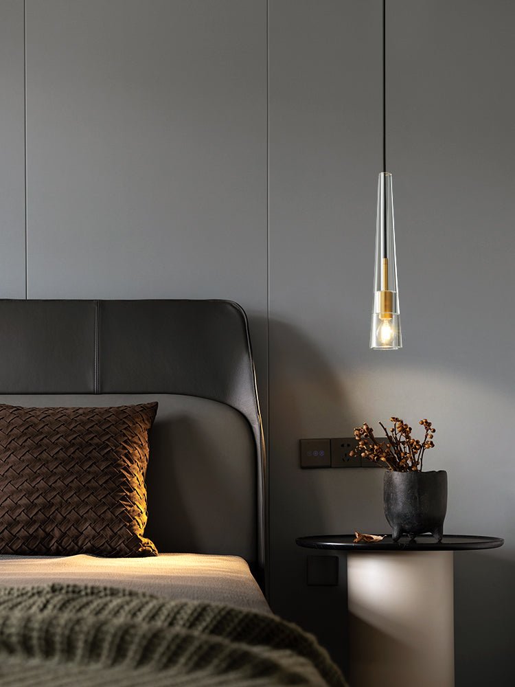 Lustra Pendant Lamp Clear Shade Crystal-Neutral Decor
