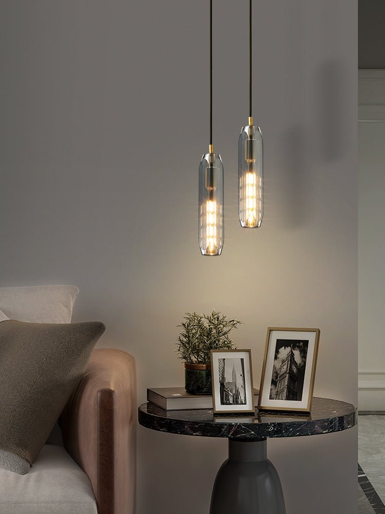Lustra Pendant Lamp Clear Shade Crystal-Neutral Decor