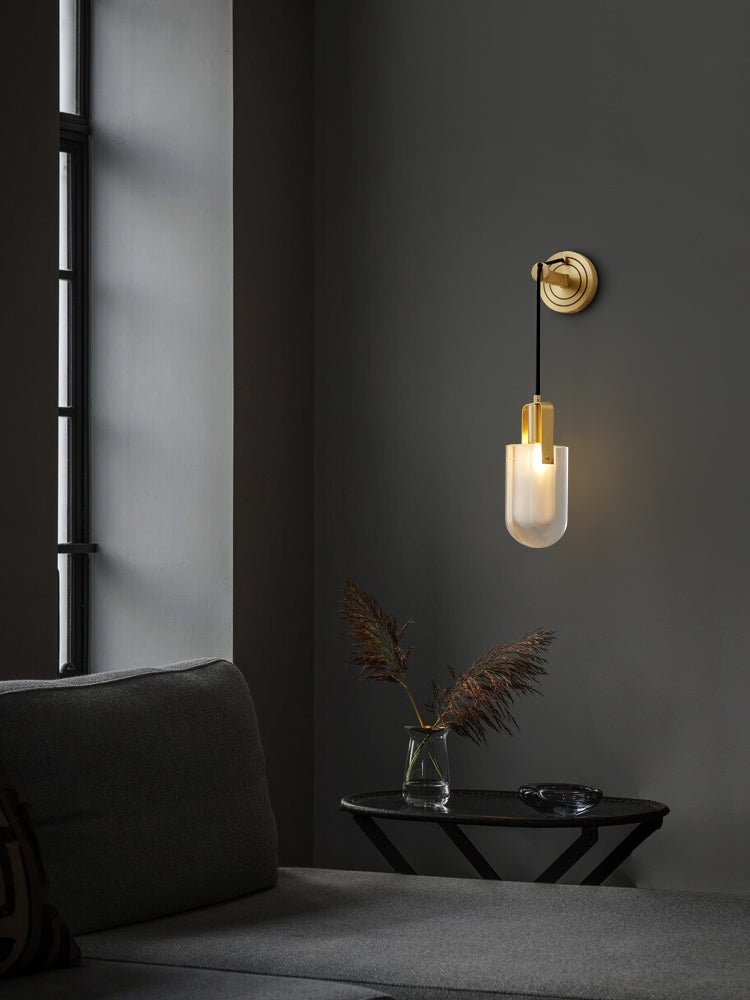 Zodorila Modern Minimalist Series Crystal Wall Lamp-Neutral Decor