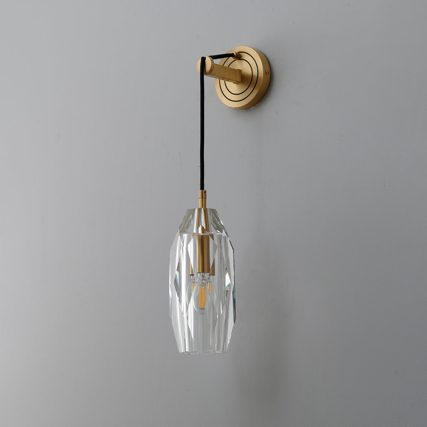 Zodorila Modern Minimalist Series Crystal Wall Lamp-Neutral Decor
