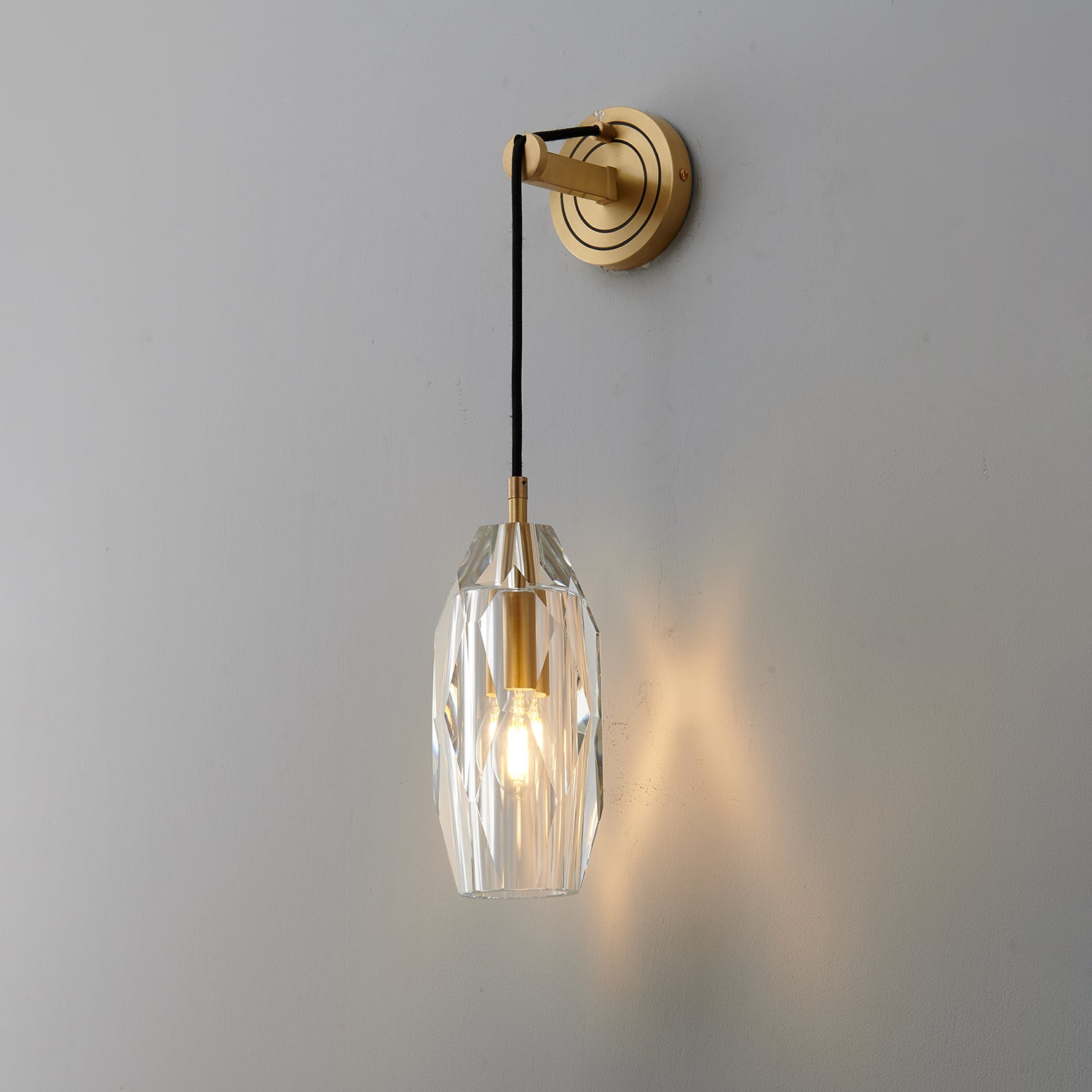 Zodorila Modern Minimalist Series Crystal Wall Lamp-Neutral Decor