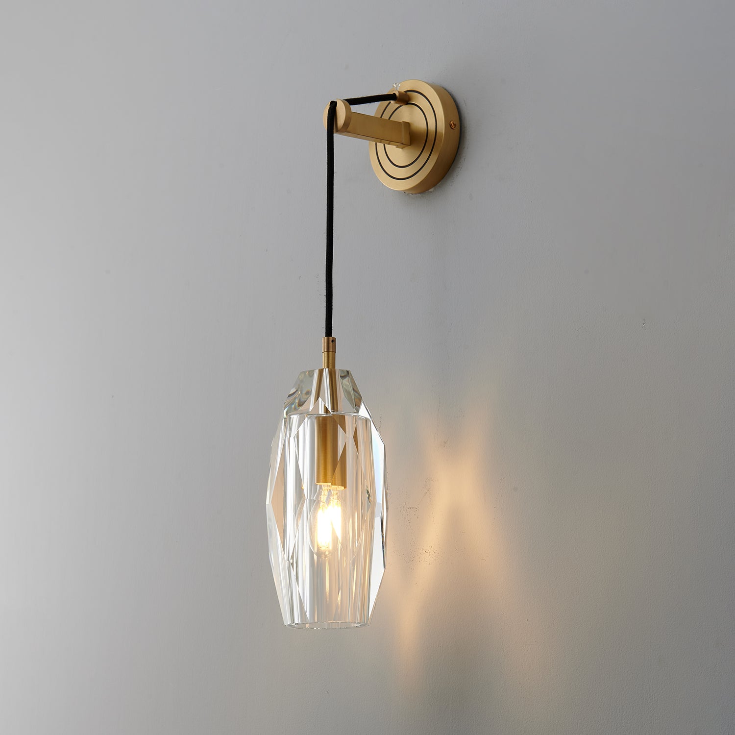 Zodorila Modern Minimalist Series Crystal Wall Lamp-Neutral Decor