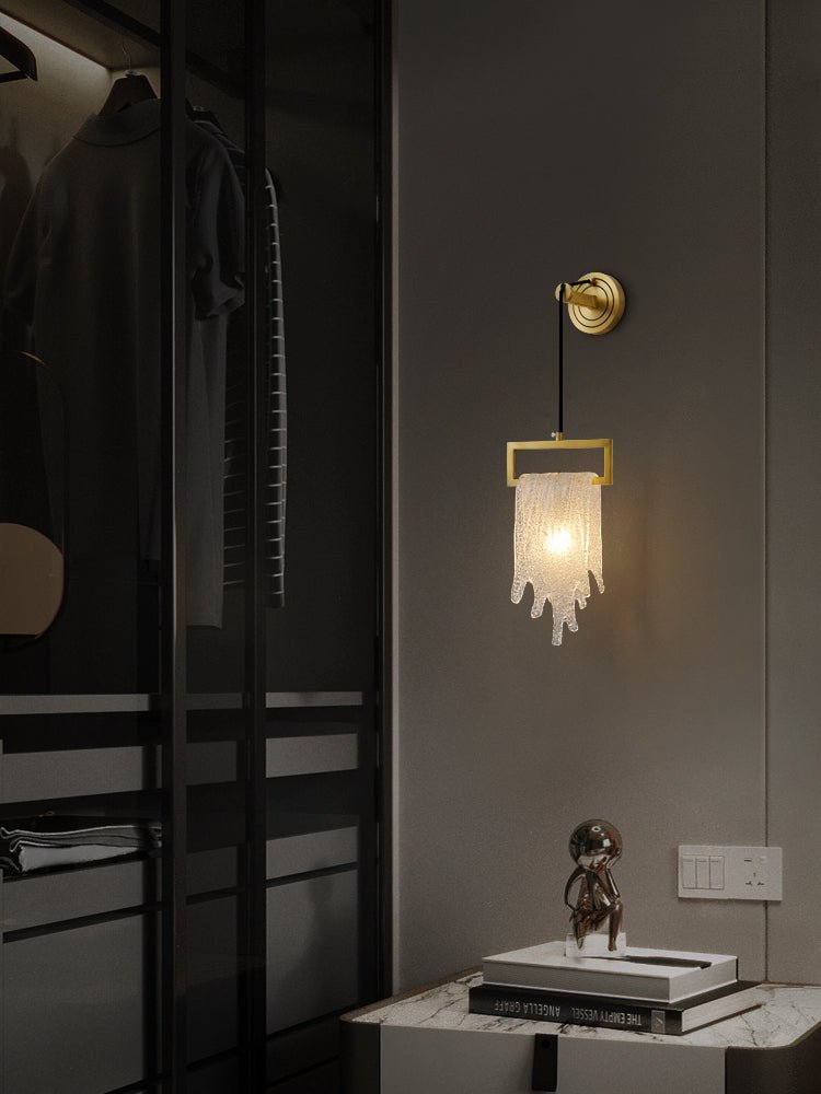 Zodorila Modern Minimalist Series Crystal Wall Lamp-Neutral Decor