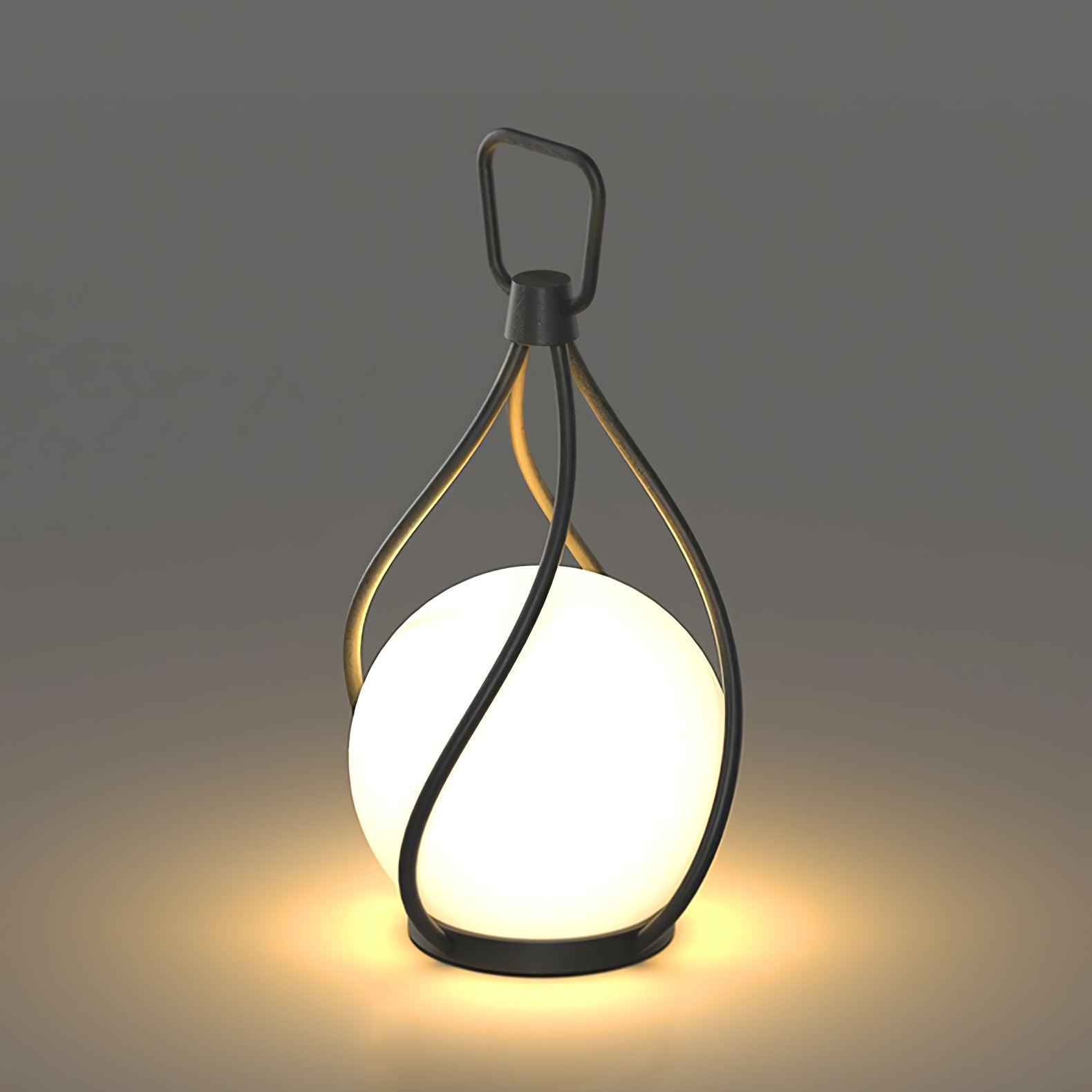 Emma Minimalist Glass Table Lamp-Neutral Decor