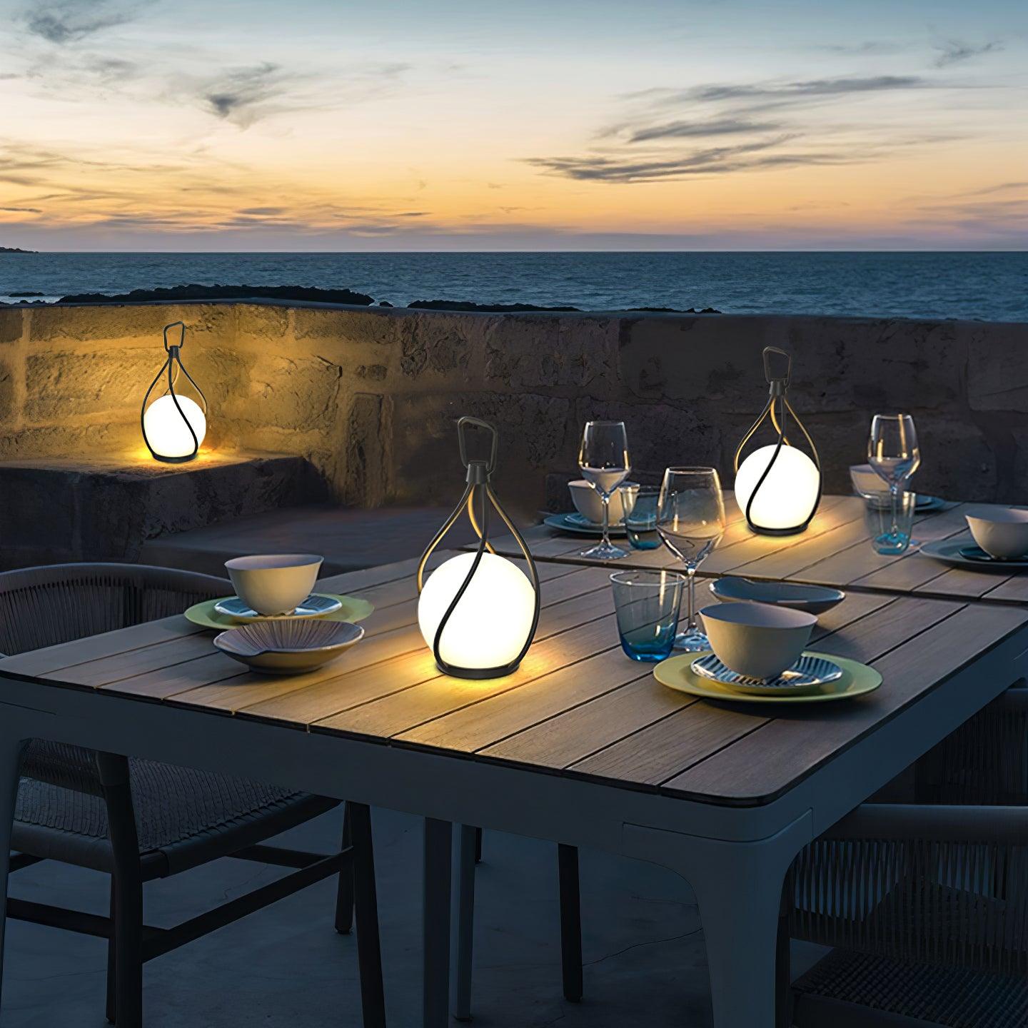 Emma Minimalist Glass Table Lamp-Neutral Decor