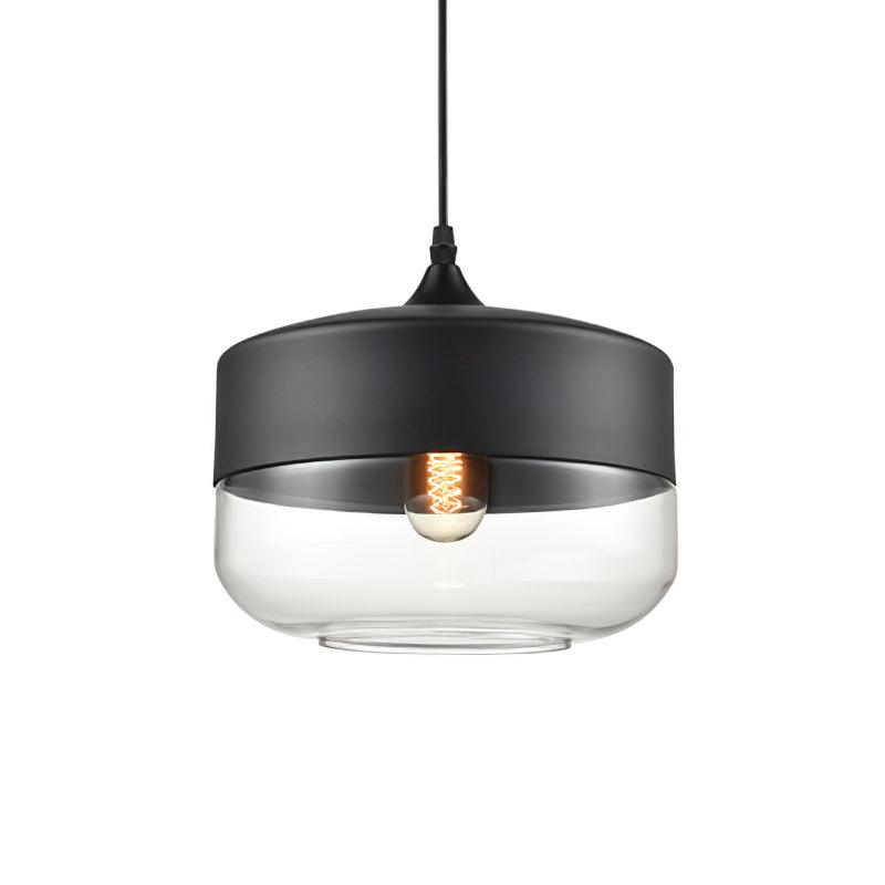 Aura Industrial Glass Pendant Lamp-Neutral Decor