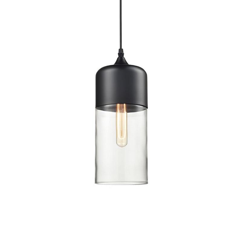 Aura Industrial Glass Pendant Lamp-Neutral Decor