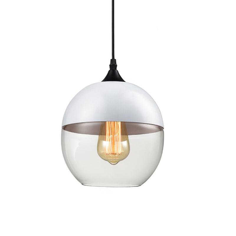 Aura Industrial Glass Pendant Lamp-Neutral Decor