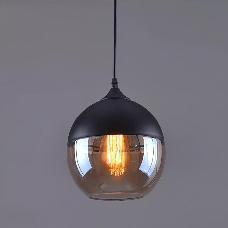 Aura Industrial Glass Pendant Lamp-Neutral Decor